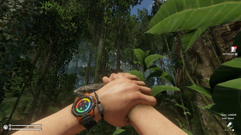 Holding a Stone Blade in Green Hell
