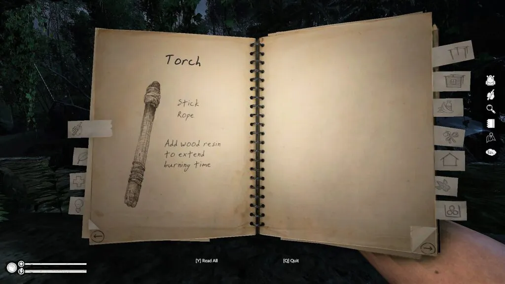 Torch Recipe in the Notebook