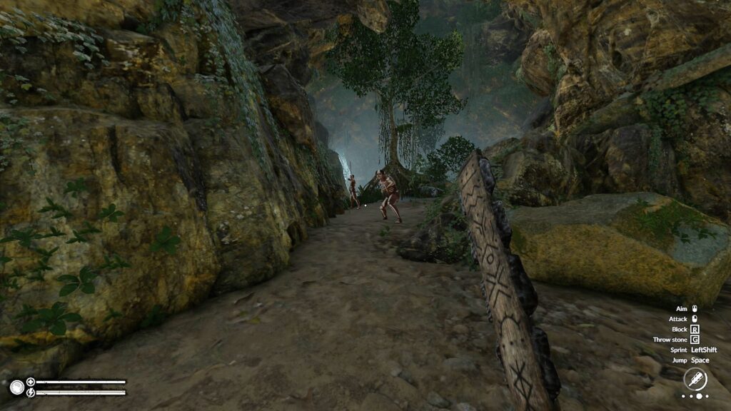 Fighting a Waruha Hunter in Green Hell