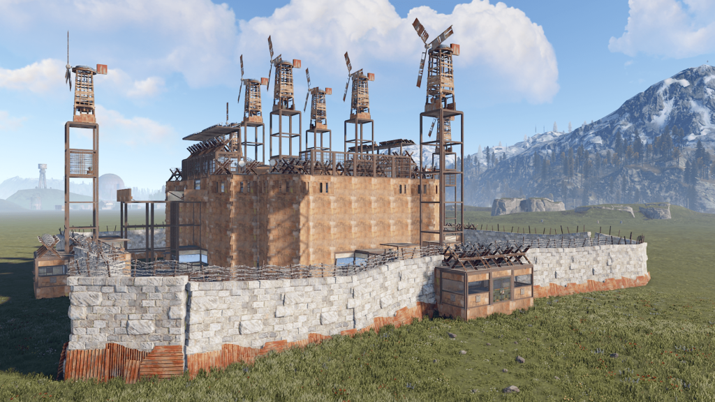 Rust Clan Base with Roof Campers