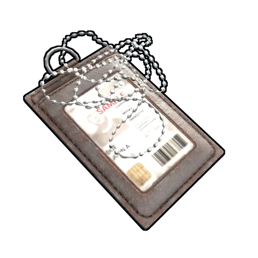 image of rust item Gray ID Tag