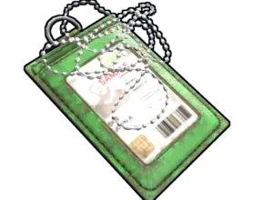 RUST Green ID Tag