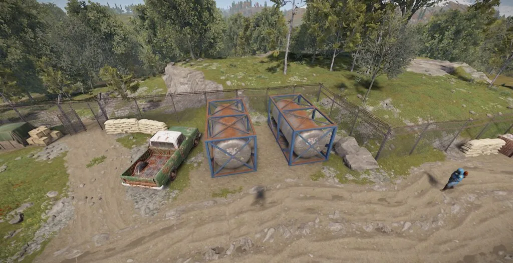 Green Truck & Redundant Propane Tanks