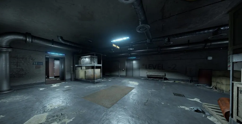 Elevator Floor 2 to 1 (Continued - Quick Exit)