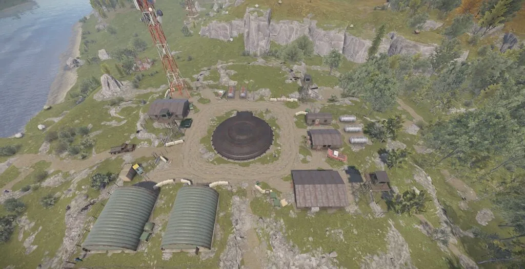 Overhead View of the Nuclear Missile Silo Monument