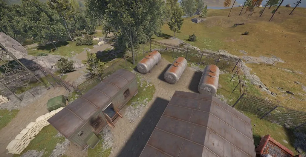 Propane Tank Trailer & Guard Tower