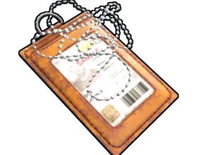 RUST Orange ID Tag