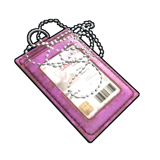 image of rust item Pink ID Tag