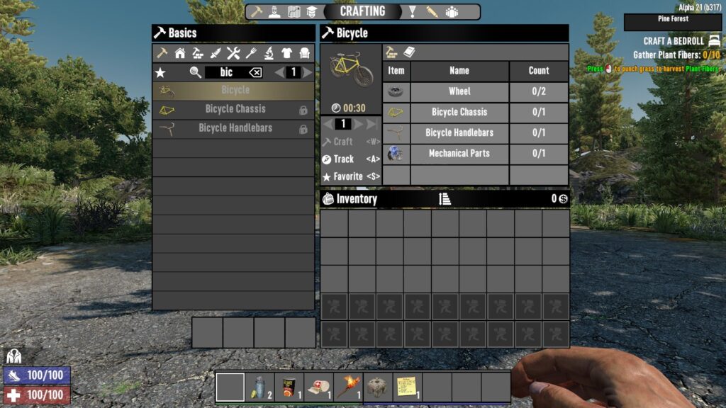 How to Craft the Bicycle in 7 Days to Die