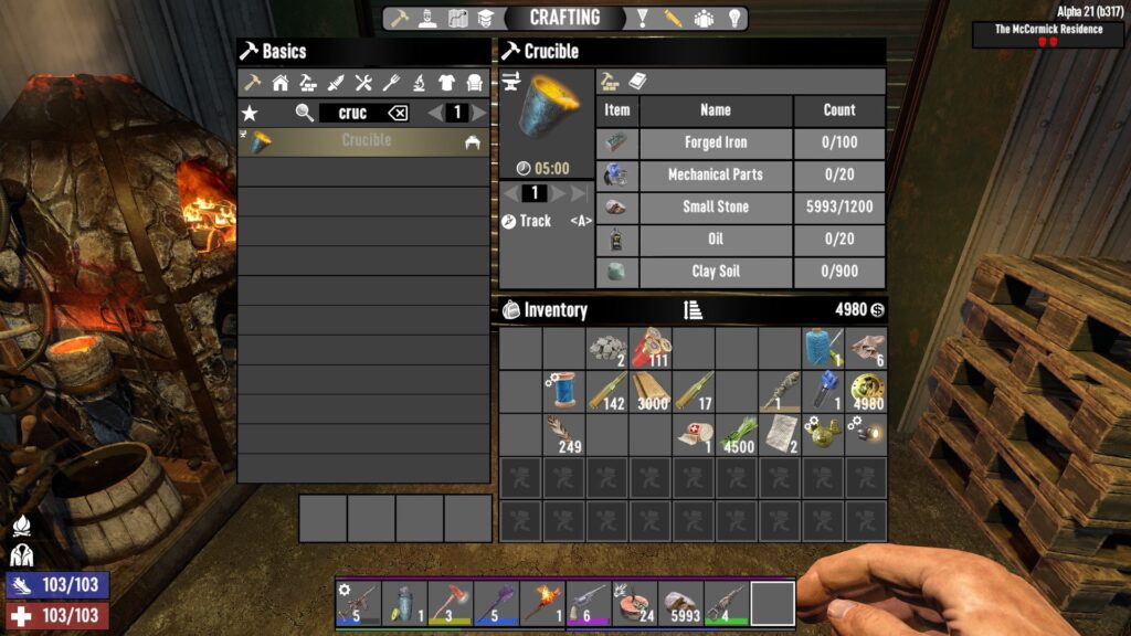 The Crucible Upgrade in 7 Days to Die