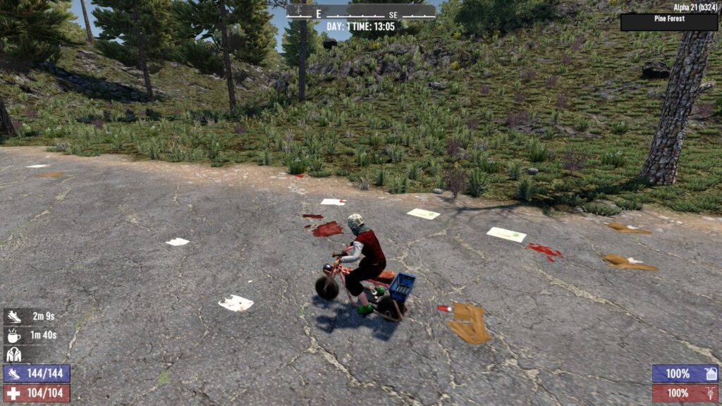 Using the Minibike in 7 Days to Die