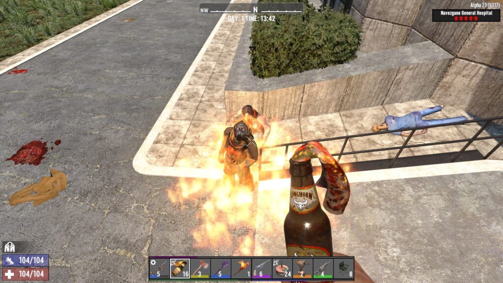 Areas Hit by Molotovs Will Continue to Burn for Several Seconds