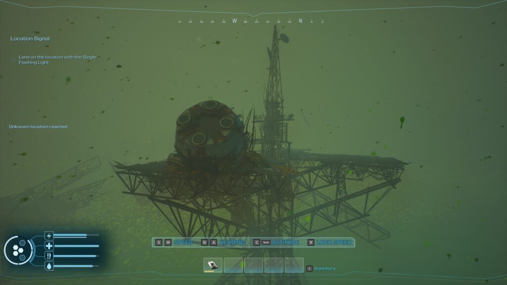 Looking at a the Ruins of a Communications Tower