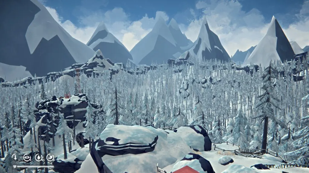Looking over a Forest in the Mountains in The Long Dark