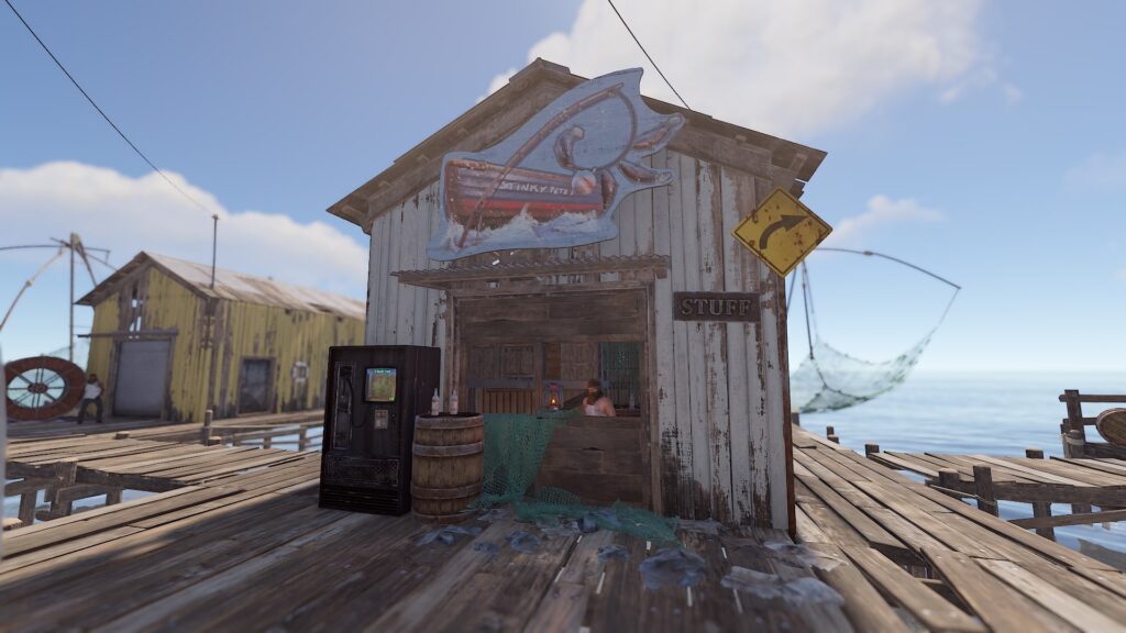 Large Fishing Village Fishing Equipment Vendor