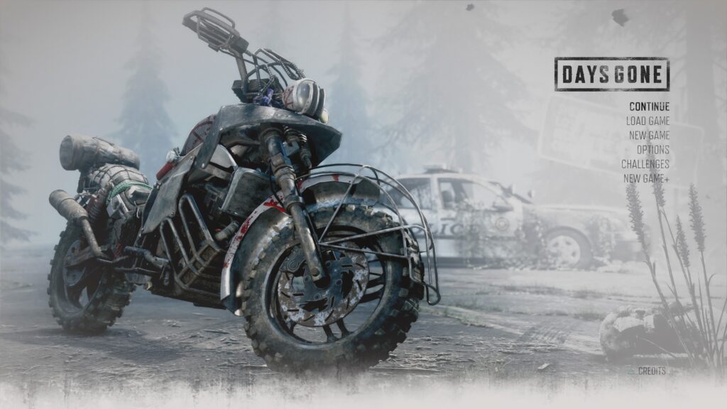 Days Gone Home Screen