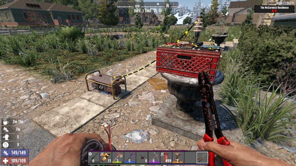 Recharging Batteries with a Generator Bank in 7 Days to Die