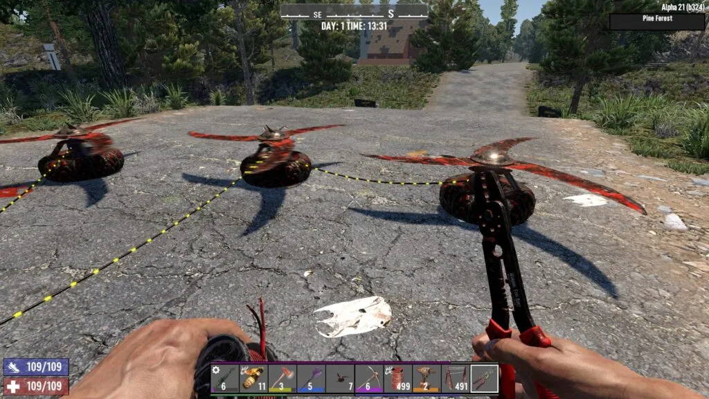 Powering Up the Blade Traps in 7 Days to Die