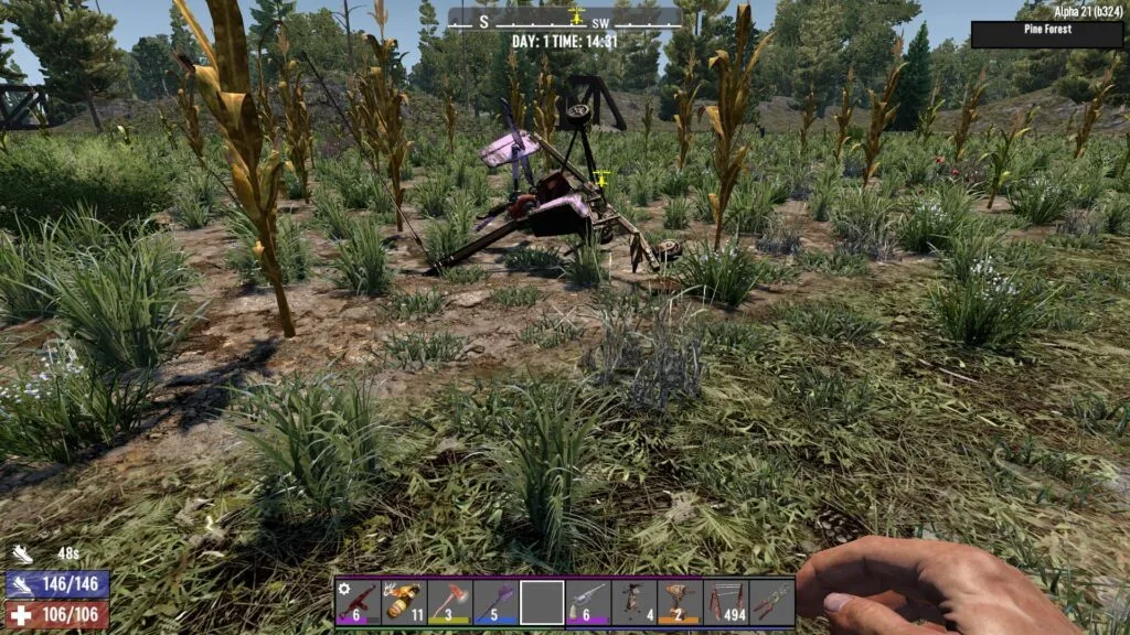 Preparing to Use the Gyrocopter in 7 Days to Die