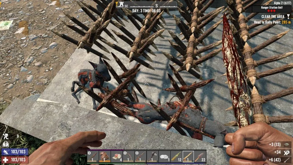 Fighting Zombie Dogs at a Kennel