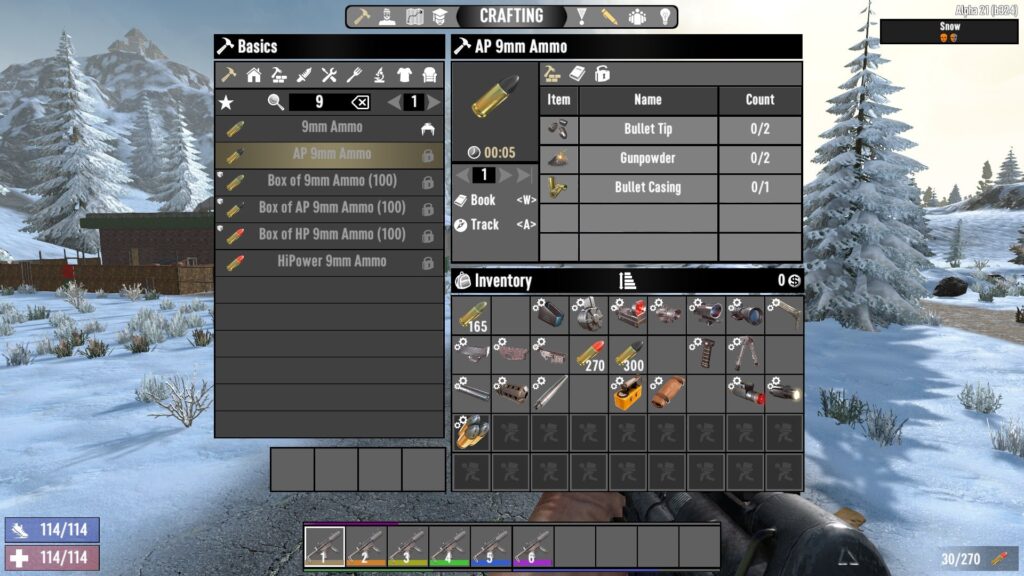 AP 9mm Ammo Crafting Recipe in 7 Days to Die