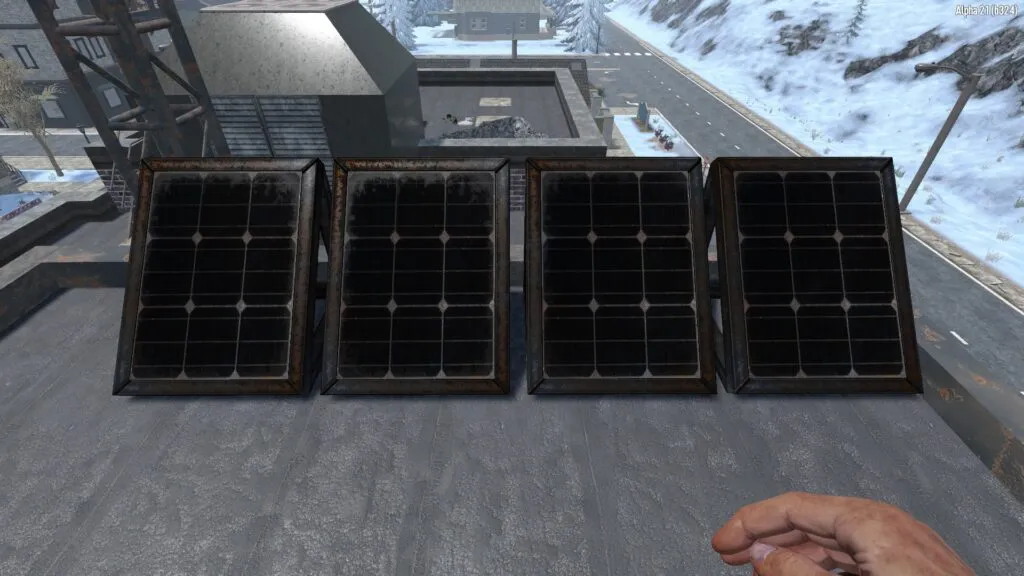 A Deployed Solar Bank on a Roof Top