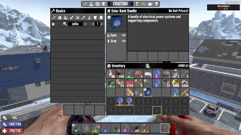 Earning a Solar Bank Bundle in 7 Days to Die
