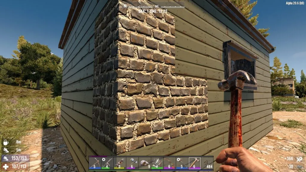 Wielding a Hammer in 7 Days to Die