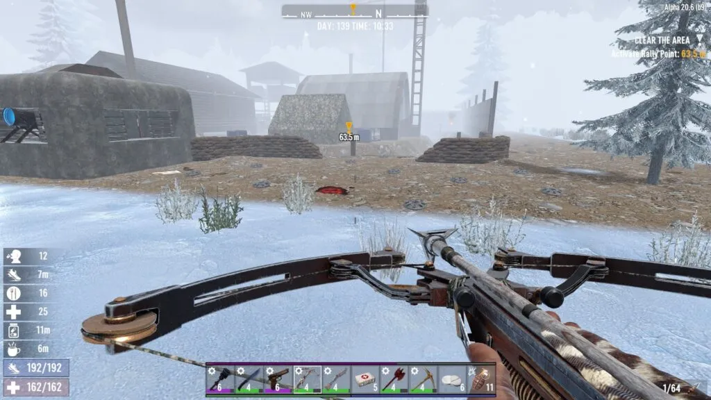 Scavenging Across the Snow Biome in 7 Days to Die