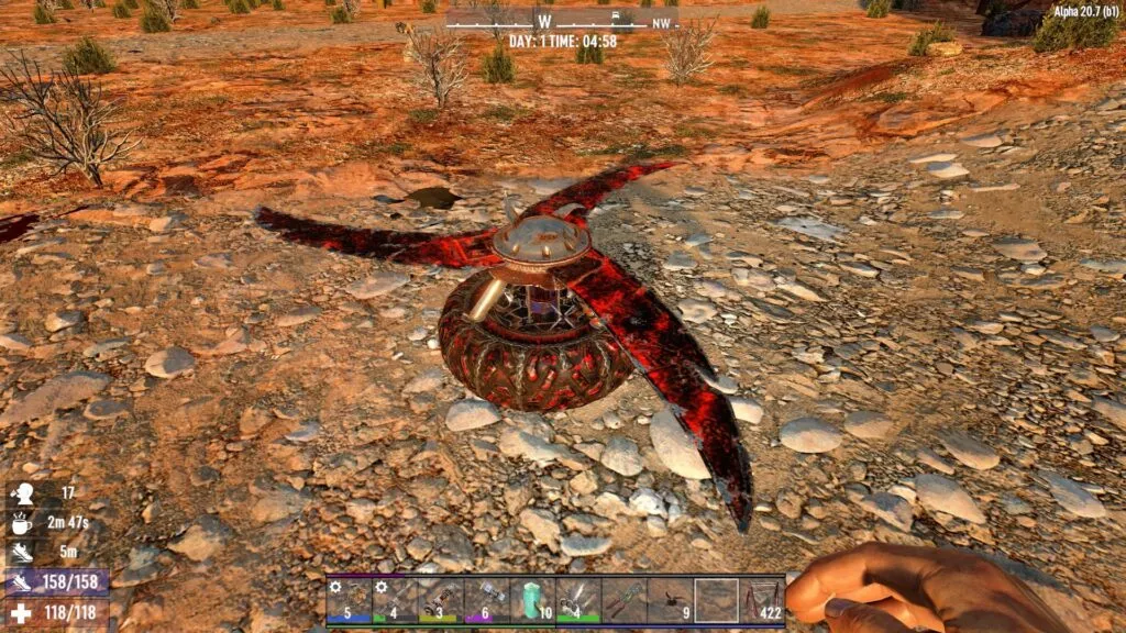 A Deployed Blade Trap