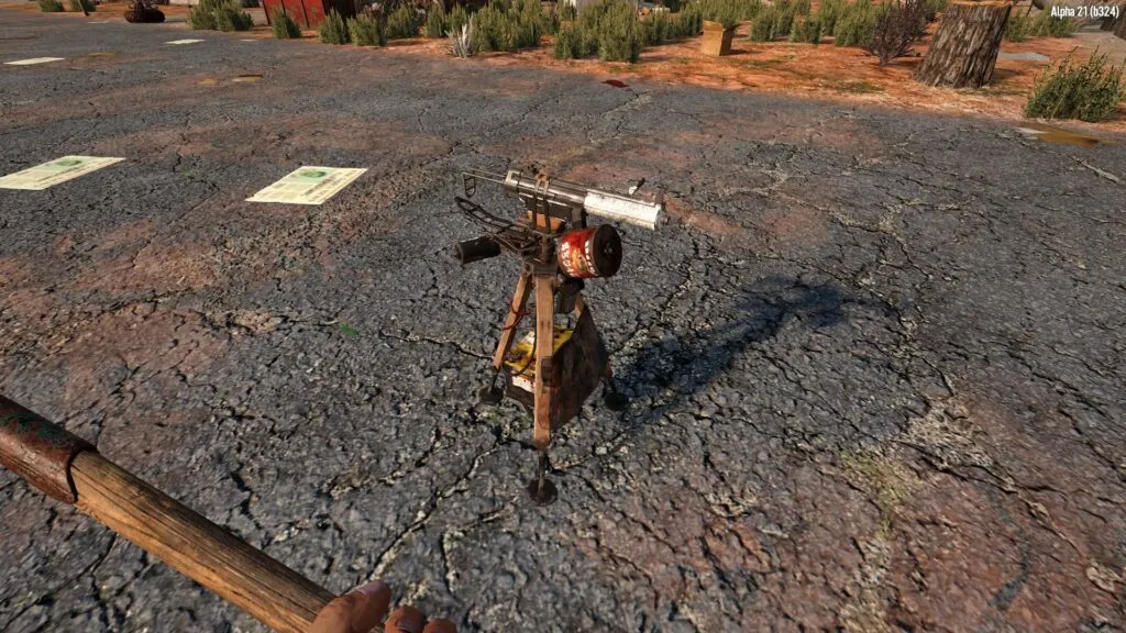 A Deployed SMG Auto Turret