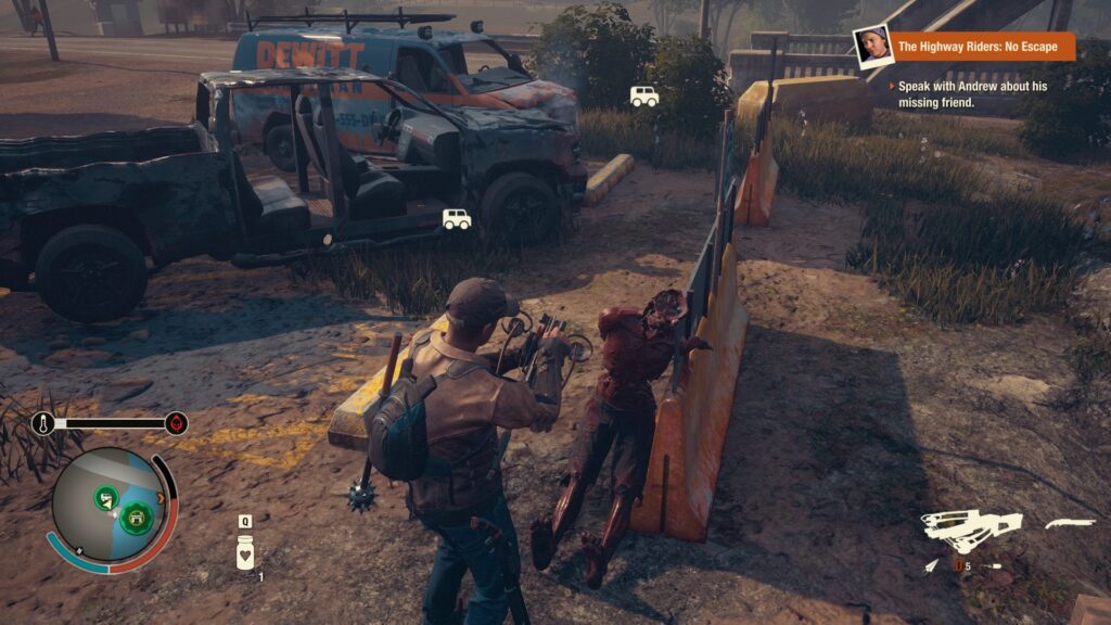 Standing Over an Obliterated Zombie