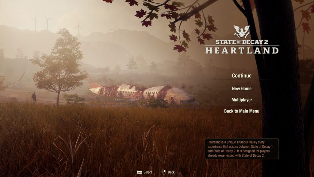 State of Decay 2 Homescreen