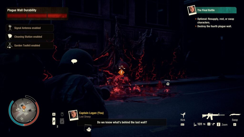 Showdown with a Plague Wall in State of Decay 2