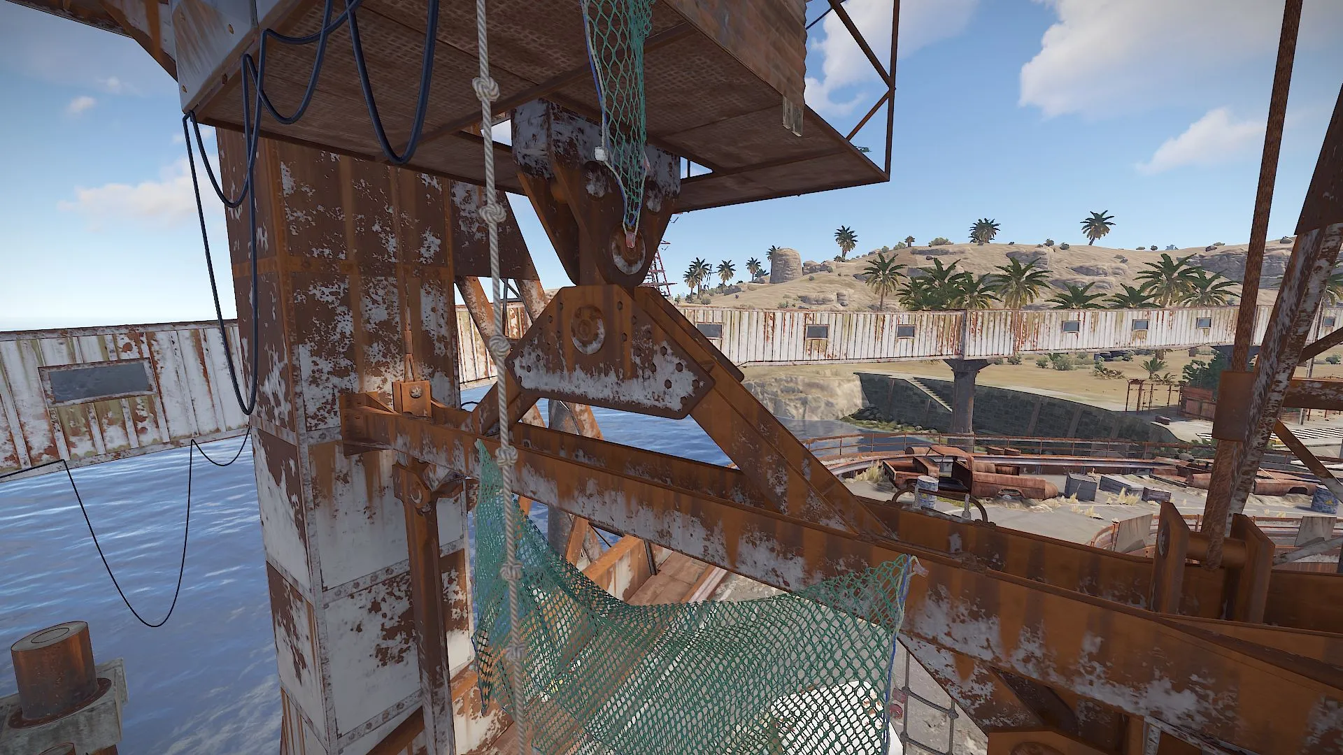 RUST Ferry Terminal Monument — Climbable Knot Rope 1