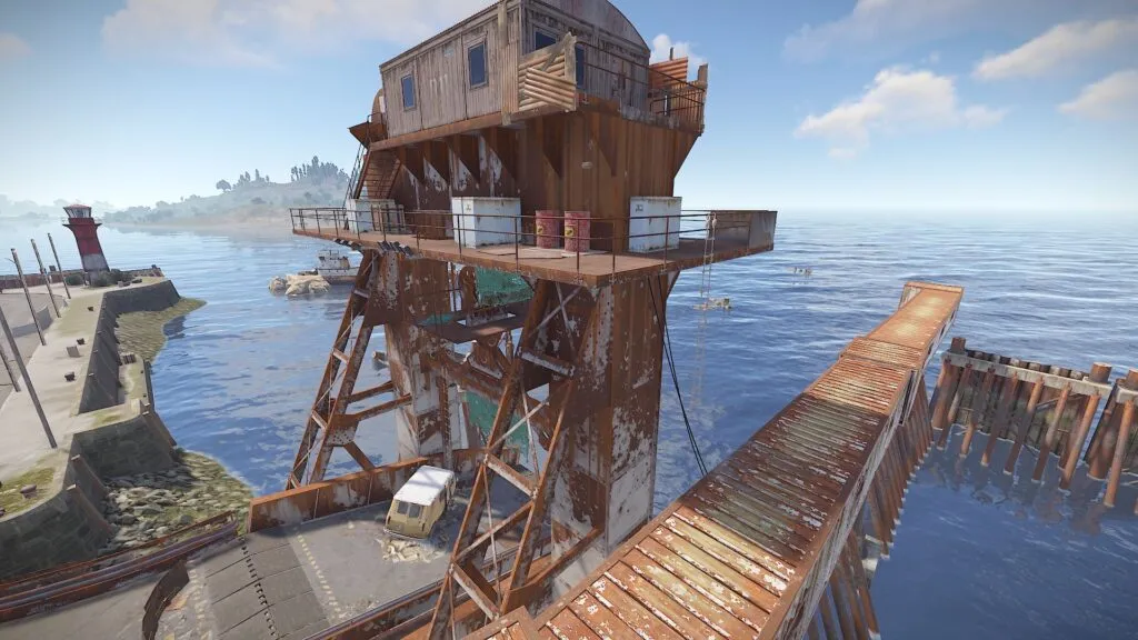 RUST Ferry Terminal Monument — Jump Puzzle