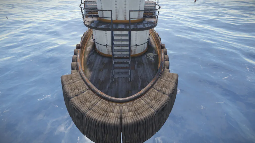 RUST Tugboat aft side item placement space