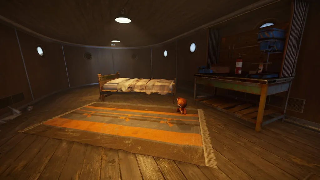 A view inside the cabin with deployables placed