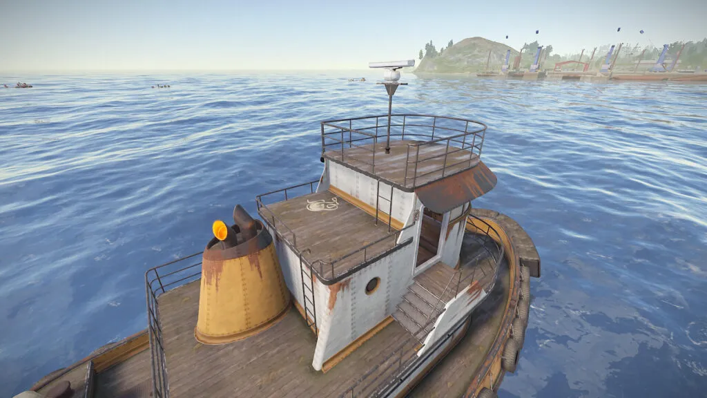 RUST Tugboat item placement on top side