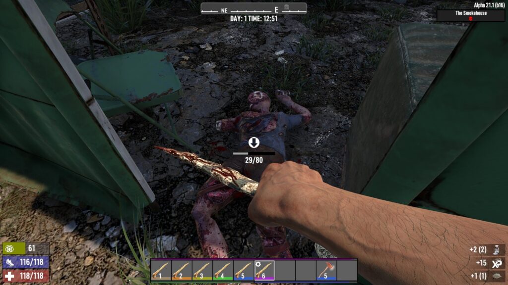 Harvesting Rotting Remains in 7 Days to Die