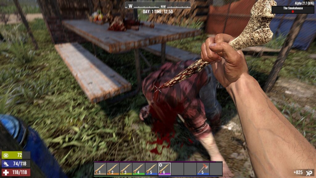 Executing a Sleeper Zombie from Stealth in 7 Days to Die