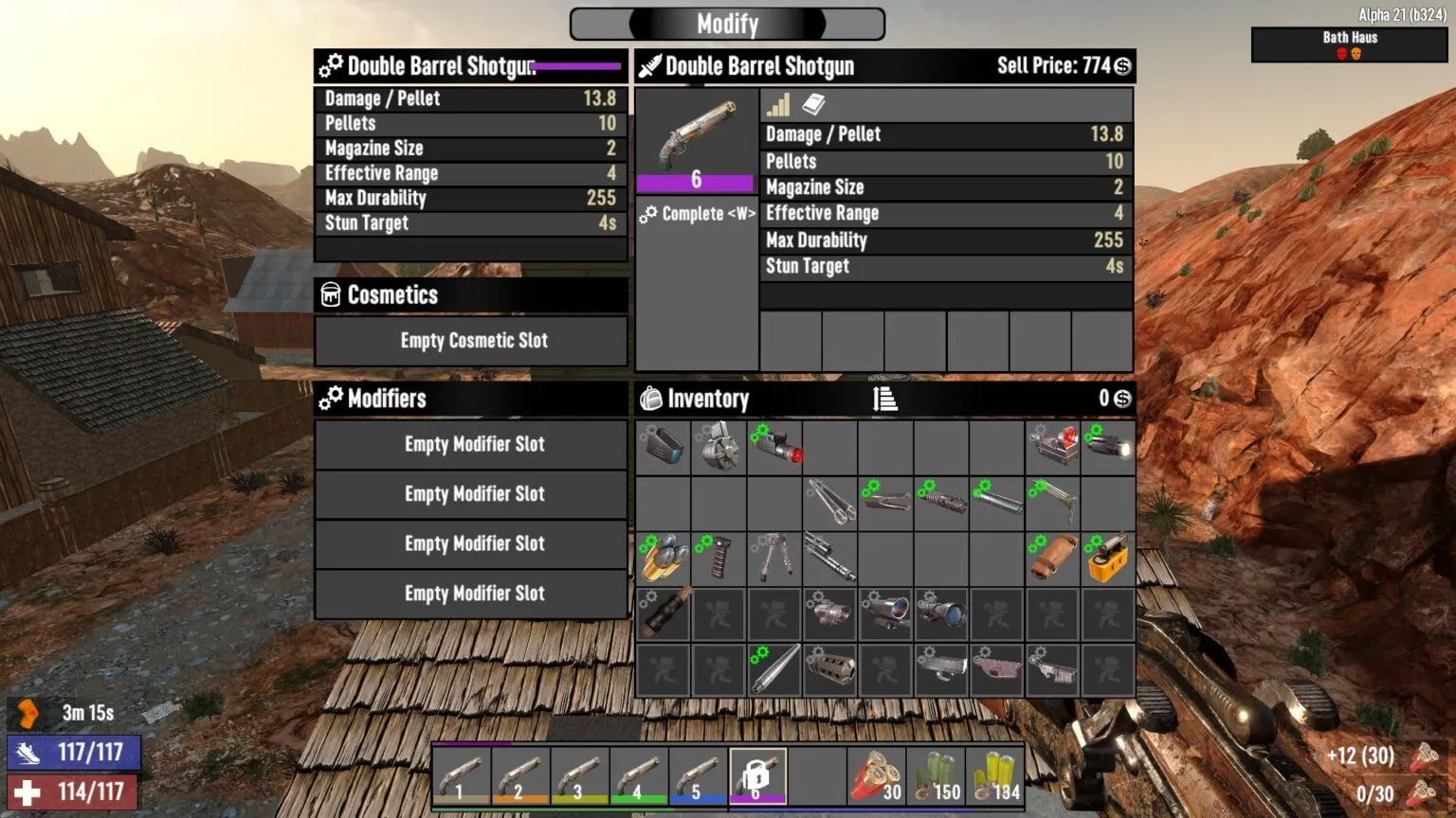 7 Days to Die How to Craft and Use the Double Barrel Shotgun