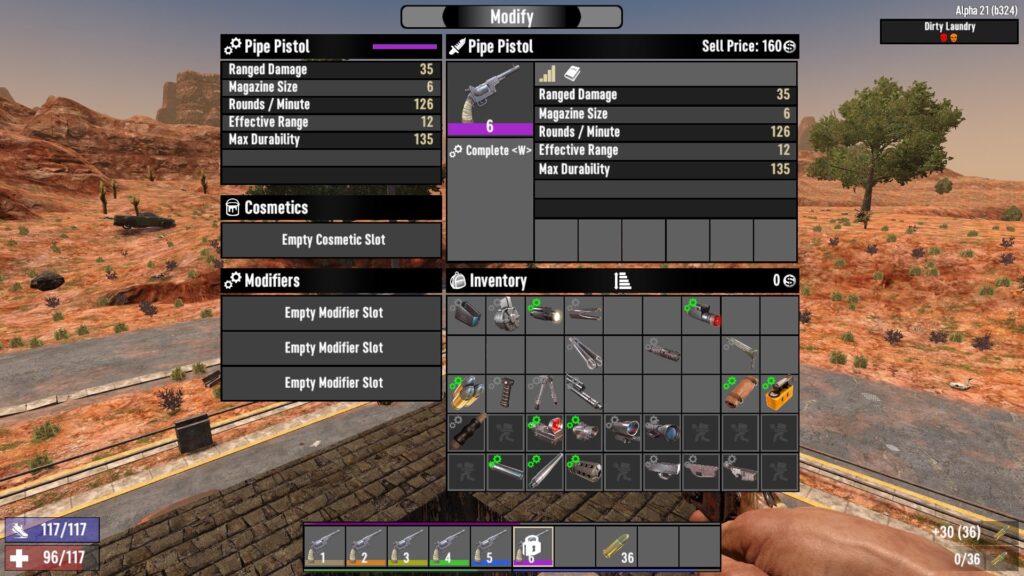 Inspecting the Pipe Pistol (Quality 6)