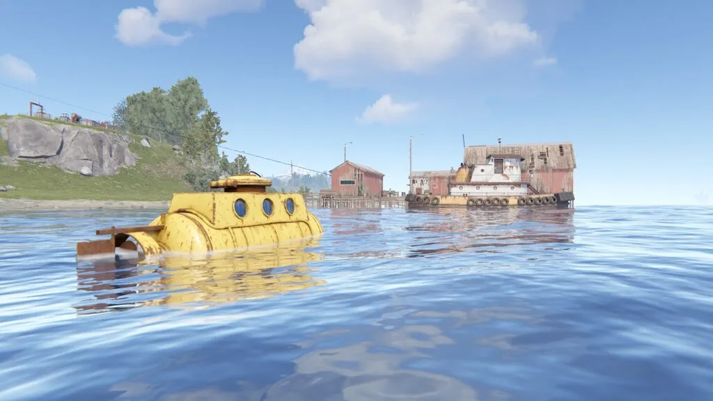 A Surfaced Duo Submarine in RUST
