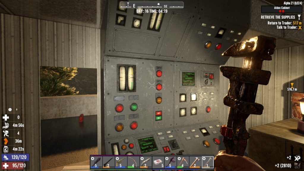 Salvaging a Control Panel in a Substation in 7 Days to Die