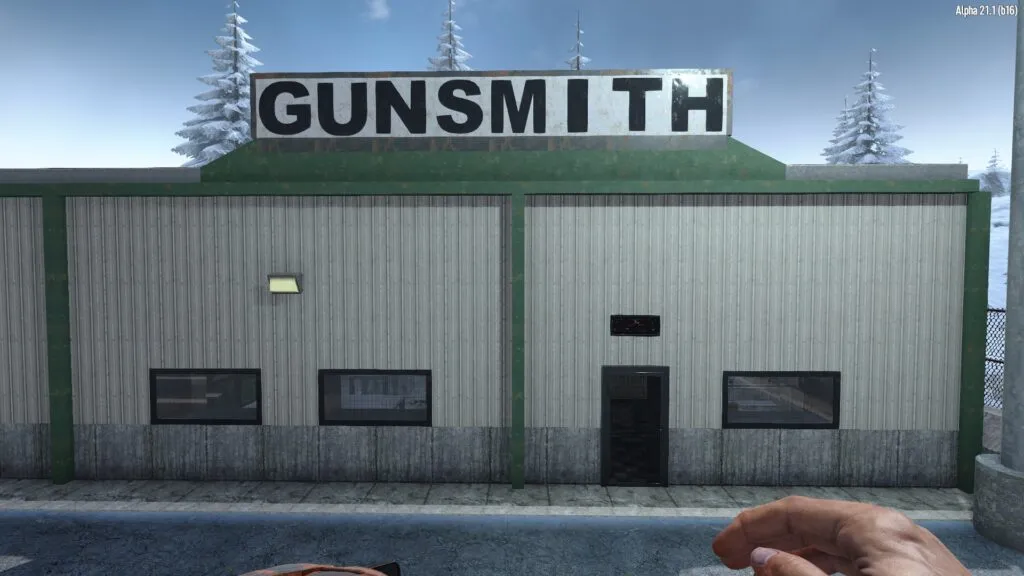 Visiting a Gunsmith Shop for Parts in 7 Days to Die