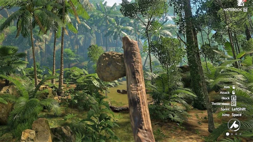 Wielding the Stone Axe in Green Hell