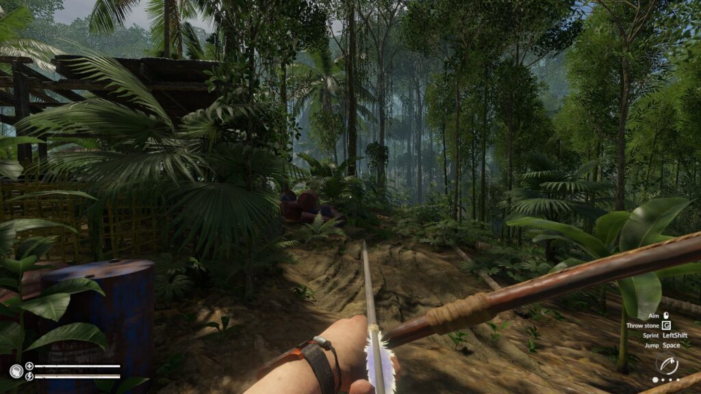 Wielding the Tribal Bow in Green Hell