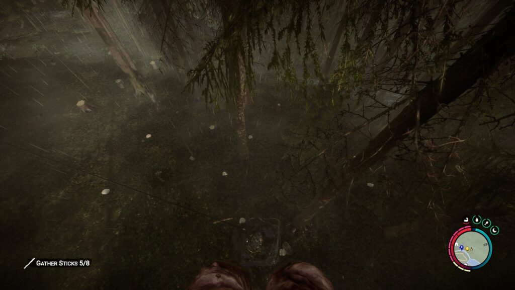 Being Launched Into the Air by a Spring Trap in Sons Of The Forest