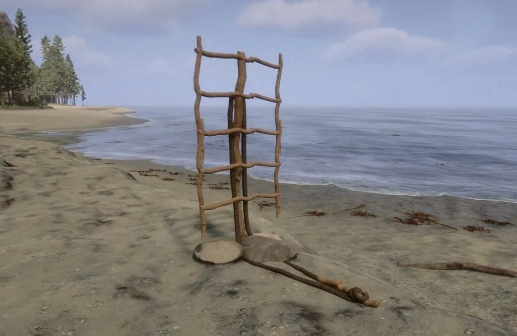 The Flyswatter Trap Deployed on the Beach in Sons Of The Forest 